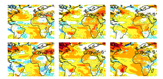 six different models in the C3S seasonal forecast multi-system